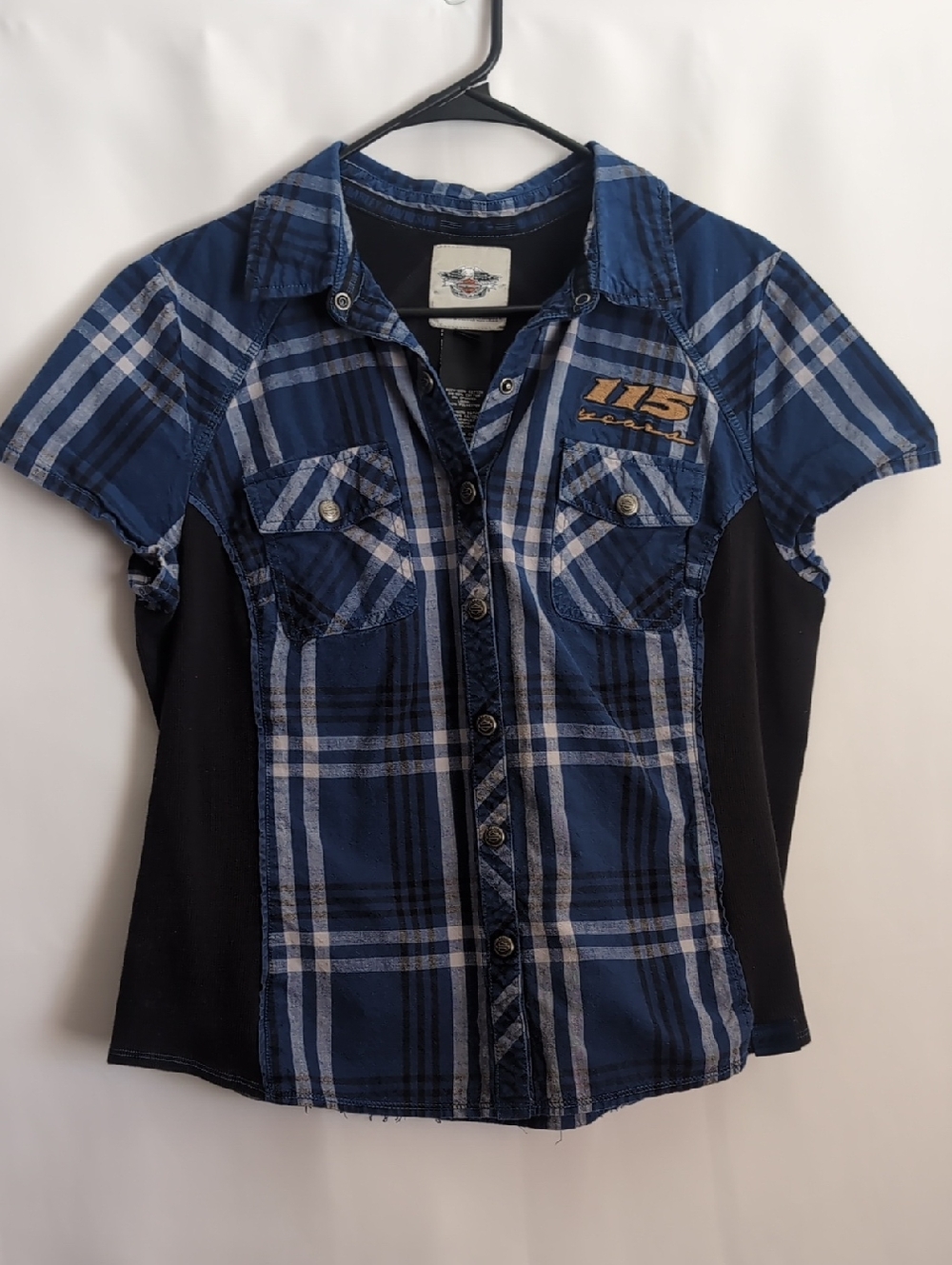 Harley Davidson Plaid Button Up Shirt